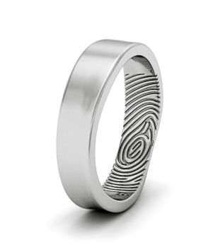 Кольцо с отпечатком пальца (Мод. 206)